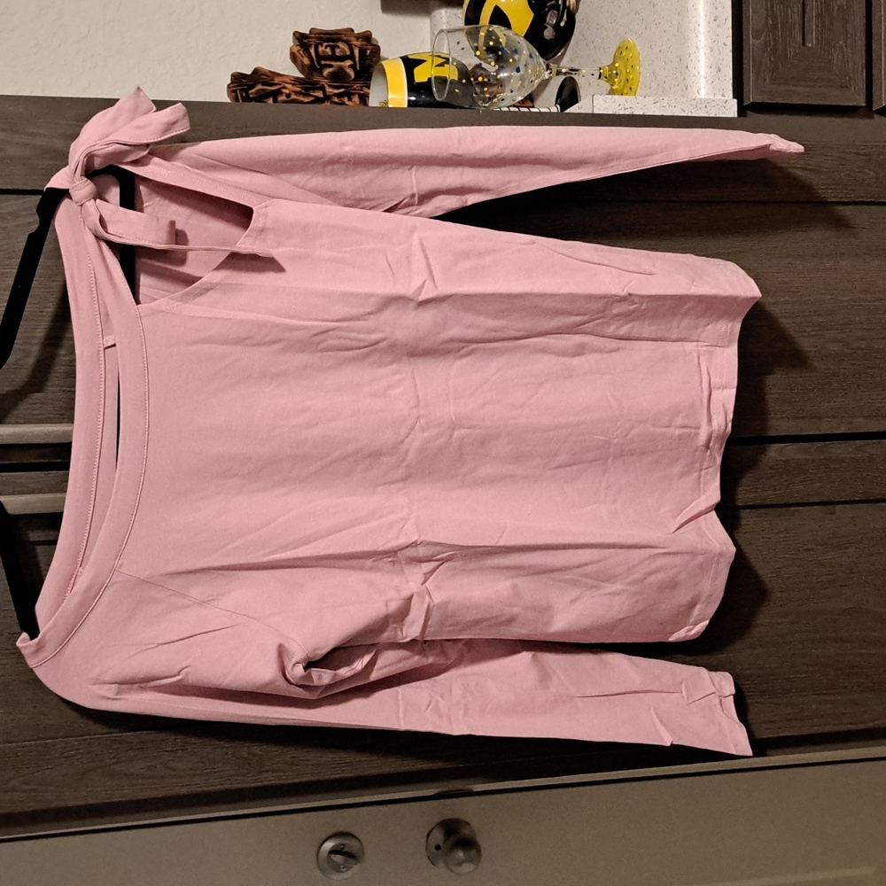 ♥️New Asymmetrical ribbon tie top - Picture 6 of 9